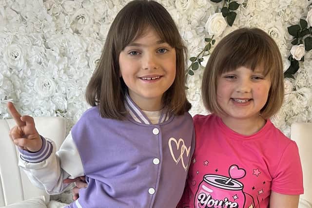 Freya and Sofija have raised more than £800 so far for the Little Princess Trust. Photo: Submitted