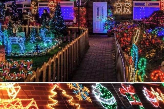 The fantastic lights display at the family's home in Laurel Crescent attracts hundreds of people from miles around each year.