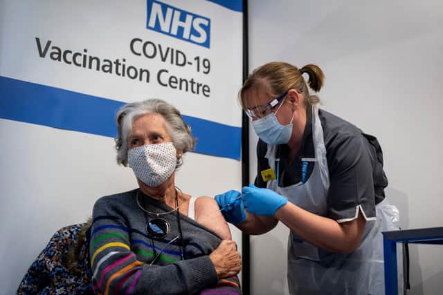 Three in five people in Ashfield have received their first dose of a Covid-19 vaccine, figures reveal.. (Photo by Victoria Jones - Pool / Getty Images)