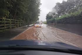 David Hennigan sent us this photo of a flooded Wighay Road, Hucknall.