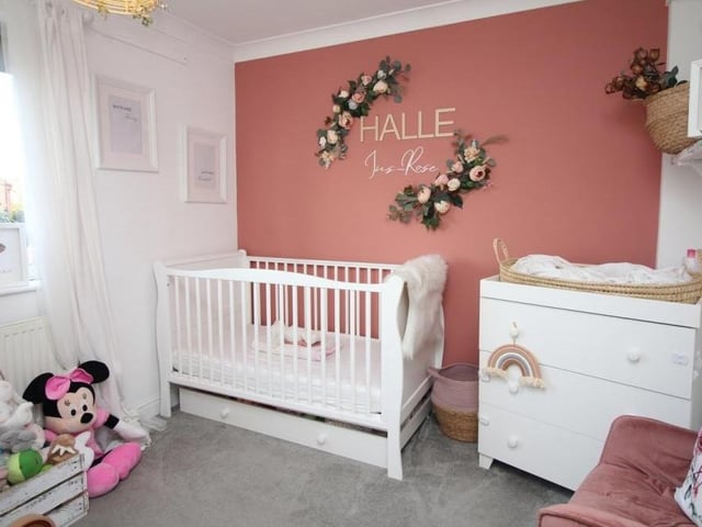 This bedroom is currently being used as a child's room.