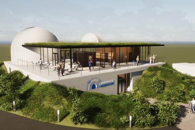 An artist's impression of how Sherwood Observatory might look after its £5.25 million project to build a planetarium and science discovery centre.