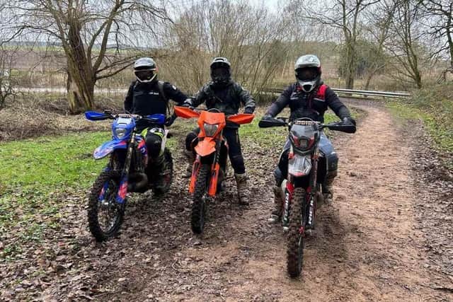 These were the three bikes the men encountered in the incident. Photo: Nottinghamshire Police