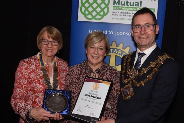 Jacob Brentnall was honoured.