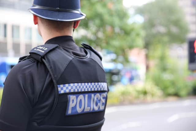 The county knife crime team were out on patrol in Mansfield when the discovery was made.