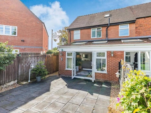 Our final photo in the Charnwood Street gallery shows the low-maintenance patio area that is attached to the annexe.