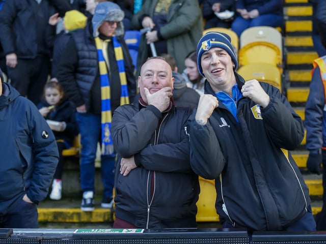 Mansfield Town fans watched their side beaten at home in the league for the first time this season.