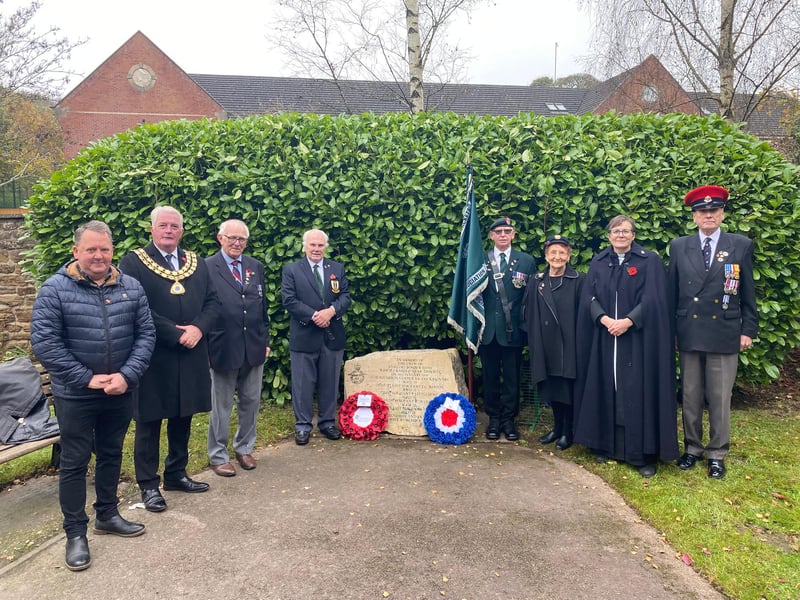 The Reverend Charlotte Turner, Curate of Annesley with Newstead and Kirkby Woodhouse, conducted a short service at The Memorial Garden Annesley, in memory of five young airmen who lost their lives when a Short Stirling Bomber EH988 they were flying from RAF Winthorpe to Belfast crashed into Annesley Forest in January 1945.