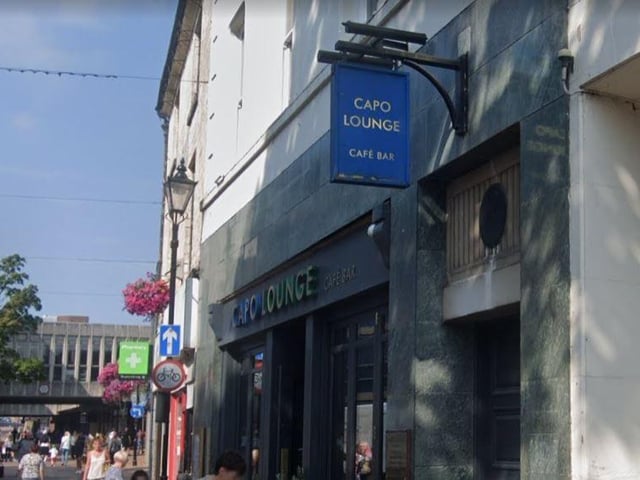 Capo Lounge, on Stockwell Gate, Mansfield, is rated 4.5 on Google Reviews.