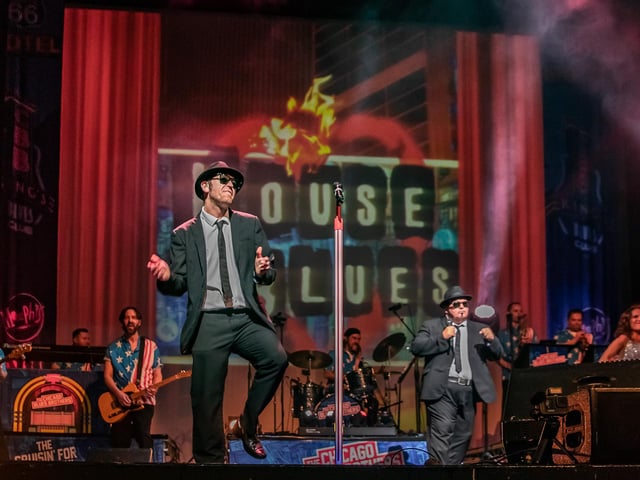 The Chicago Blues Brothers have put the band back together and are ‘Cruisin for a Bluesin’ taking you to the music capitals of the USA for a night of spectacular live music, right here in Mansfield. This award-winning show is bringing you the very best in rhythm and blues, soul, country and motown with a few surprises - and lots of lunacy - thrown in. Join Jake and Elwood, and the award winning Chicago Blues Brothers Band for a hand clapping, foot-stomping musical spectacular.