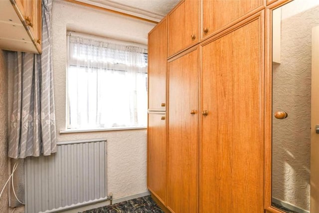 You don't have to worry about space for wardrobes in this bedroom.