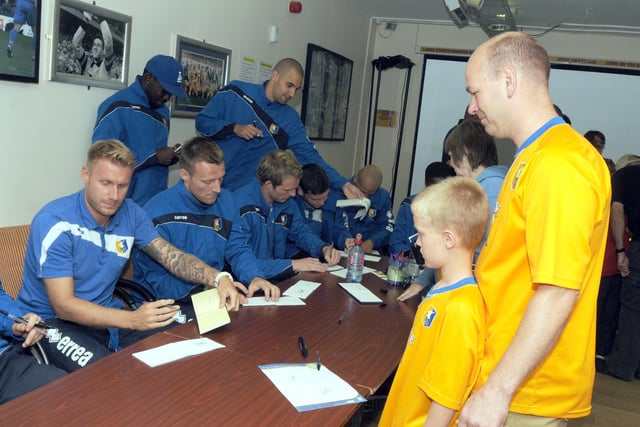 Stags fans queue for autographs - did you attend in 2012?