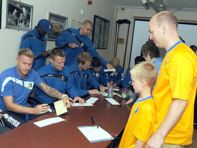 Stags fans queue for autographs - did you attend in 2012?