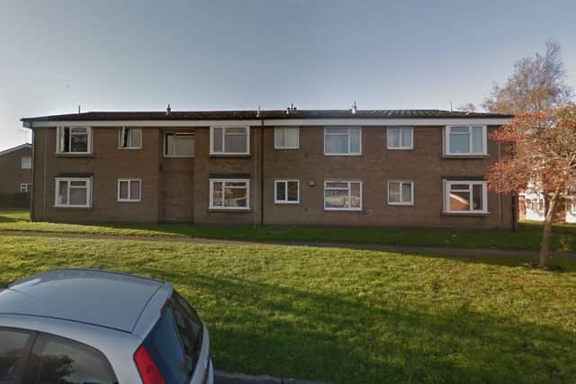 Officers were called after reports that the keys to the Tideswell Court flat were stolen at around 4.30am this morning