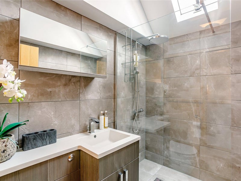 The first floor of the annexe features two double bedrooms and a three-piece bathroom suite.
