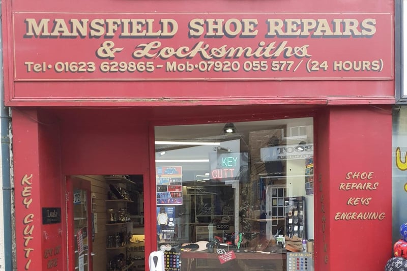 Mansfield Shoe Repairs on West Gate, Mansfield, stock a selection of gifts.