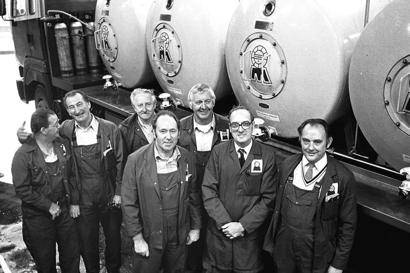 Do you recognise any of the employees pictured here in 1981?