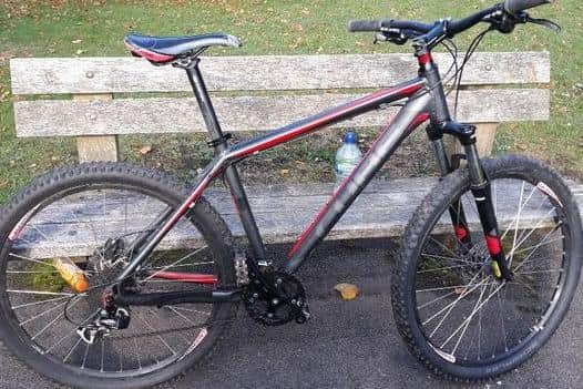 The bike was abandoned by youths who fled police.