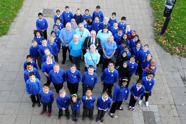 Pupils from Marine Park Primary School joined in with a campaign to raise awareness of diabetes seven years ago. Can you spot someone you know?