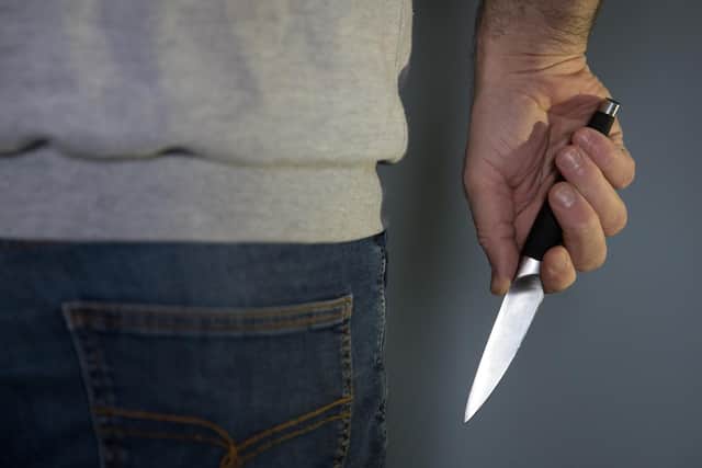 Across England and Wales, the proportion of offenders sent into immediate custody for a knife offence fell from 37 per cent in the year ending March 2020 to 30 per cent in 2023.
(Photo by: Andrew Matthews/PA/Radar)