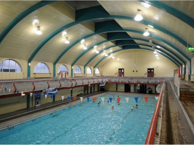 The pool in its glory days.
