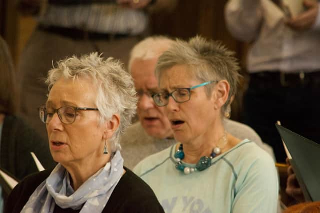 Members of Mansfield Choral Society have been rehearsing hard for their 50th anniversary concert in May. (Photo by Bruce Hammond)