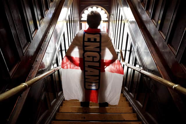 Health bosses are reminding people to remember Covid safety measures while watching Euro 2020 in pubs or at home with friends and family. (Photo by Oli Scarff/Getty Images)