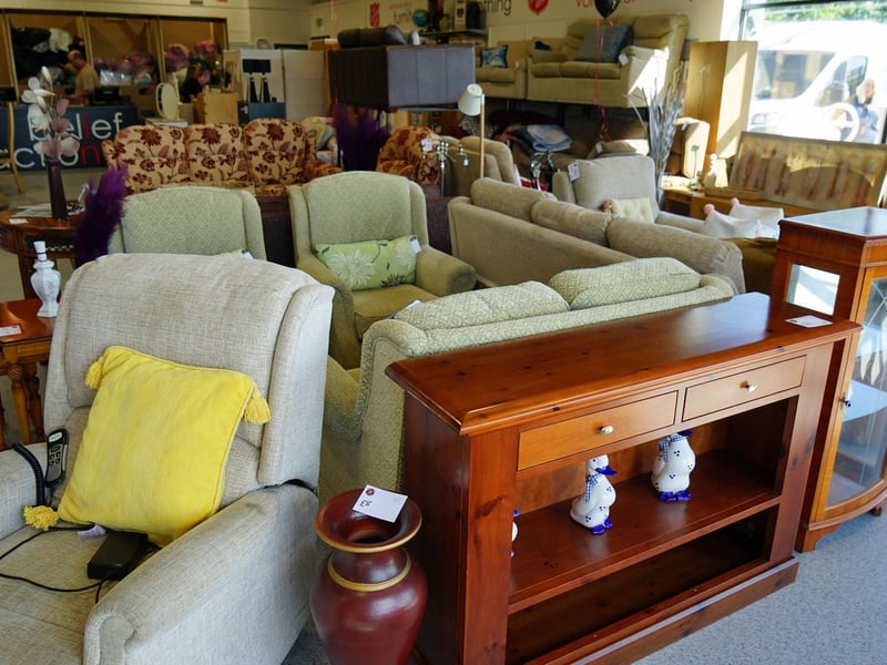 Due to the size of the site, it offers expansive space to display pre-loved furniture and donated household items.