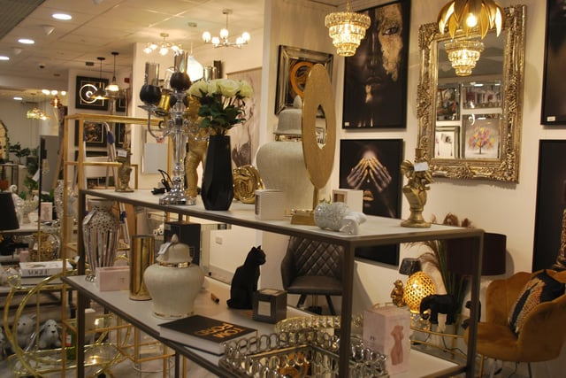 The store sells a range of homeware.