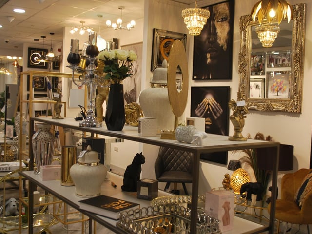 The store sells a range of homeware.