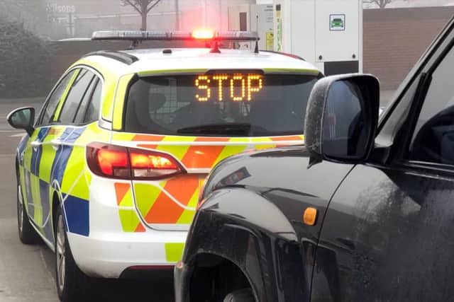 At one point in the pursuit the stolen car reached speeds of more than 100 miles per hour.