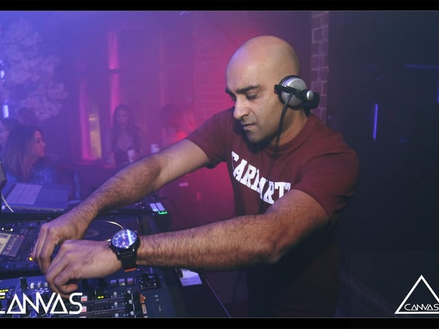 The DJ on the decks