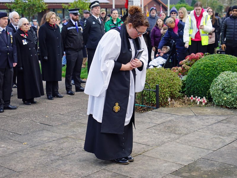 Mansfield remembrance day service.