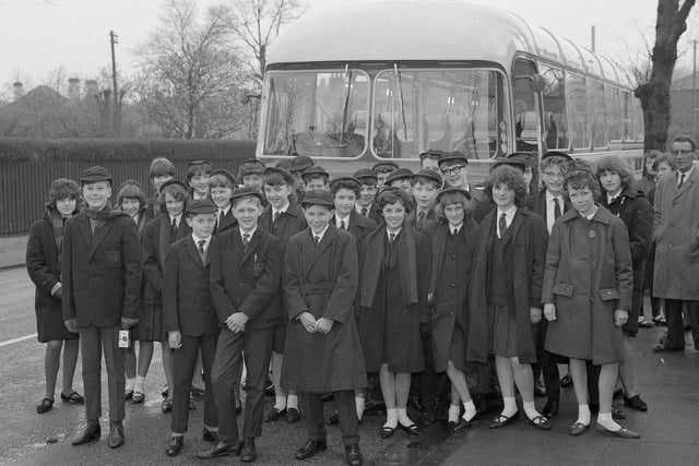 High Oakham pupils in 1965 en route to Holland for a school trip.