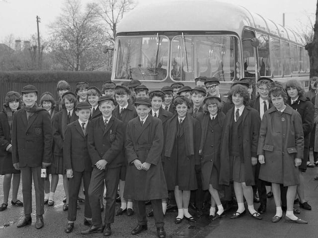 High Oakham pupils in 1965 en route to Holland for a school trip.
