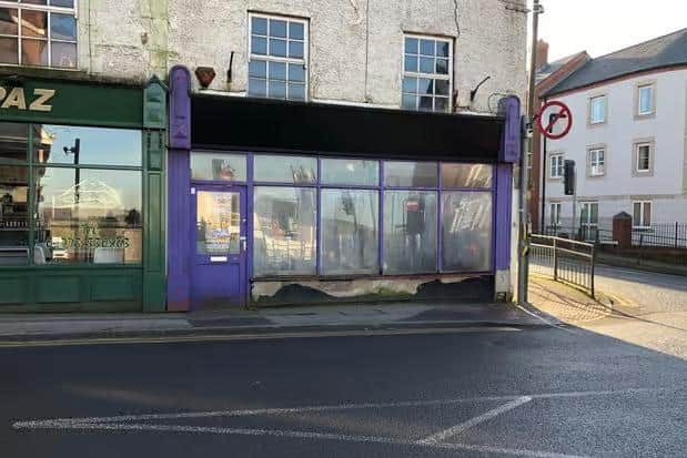 The shop has been derelict for some time.