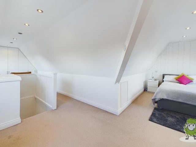 Up we go again at the £600,000-plus property, this time to the top floor, where the fourth bedroom can be found.