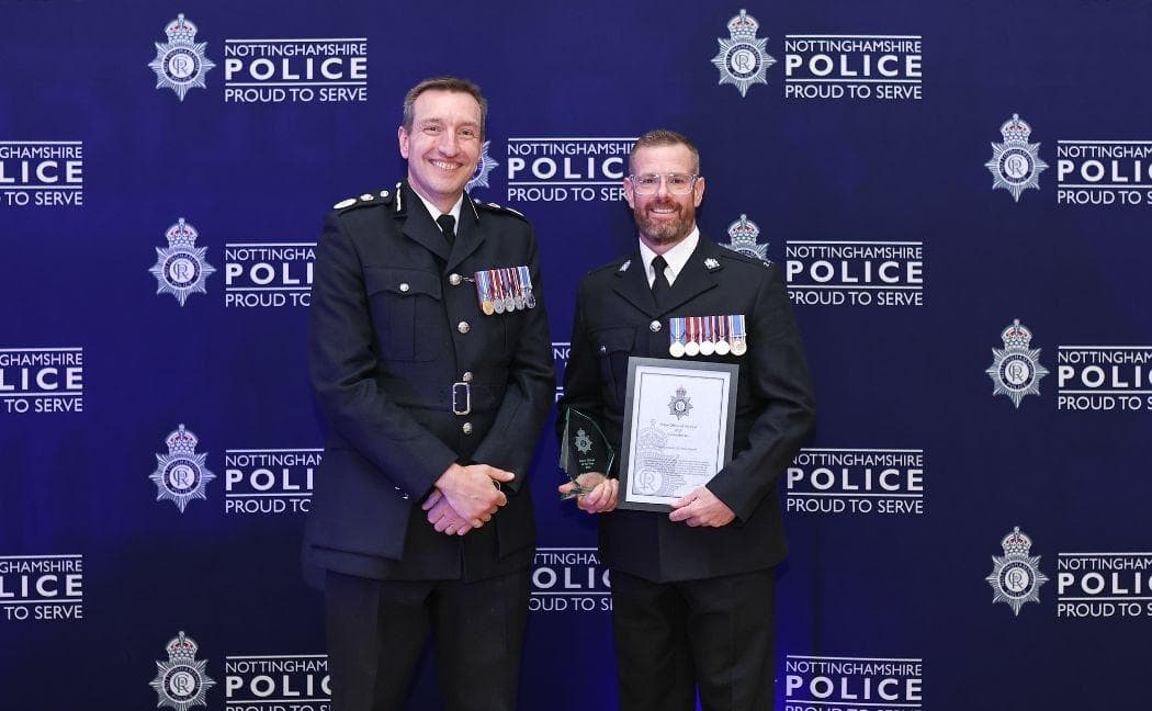 Nottinghamshire Police officers recognised at annual awards ceremony