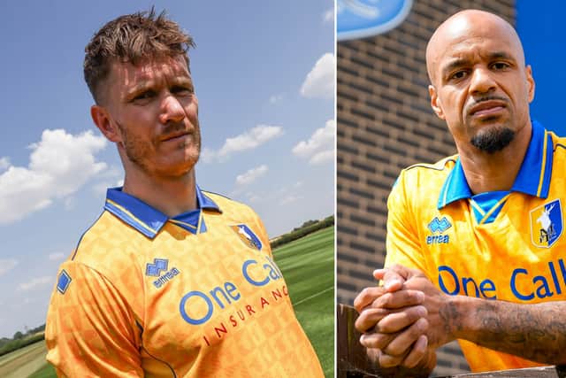 Stags' newest signings Michael Smith and David McGoldrick.
