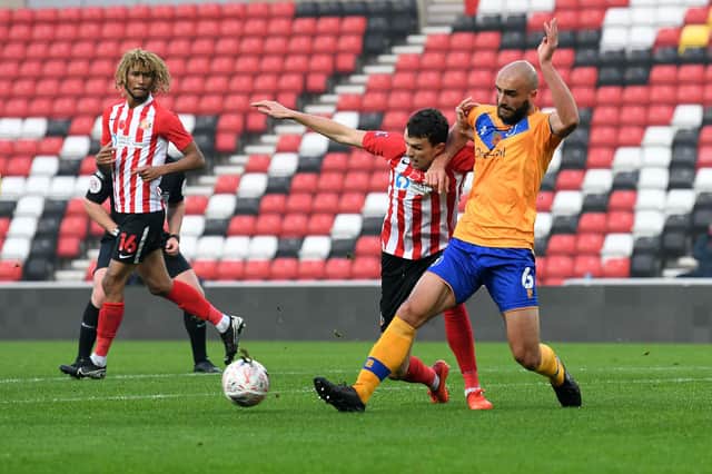The Stags beat League One Sunderland in the first round. Photo: Frank Reid.