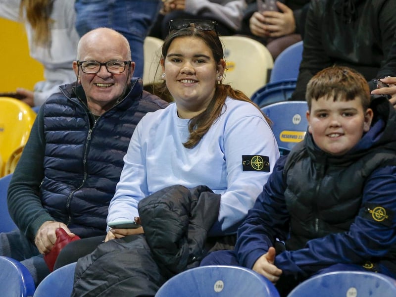 Mansfield Town fans enjoy the EFL Trophy win over Doncaster Rovers.
