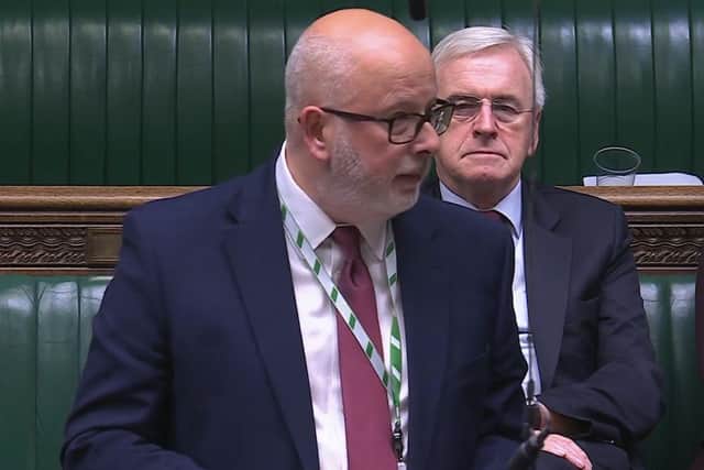 Steve Yemm MP speaking during the second reading over the Employment Rights Bill