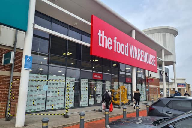The Food Warehouse is due to open on Tuesday.