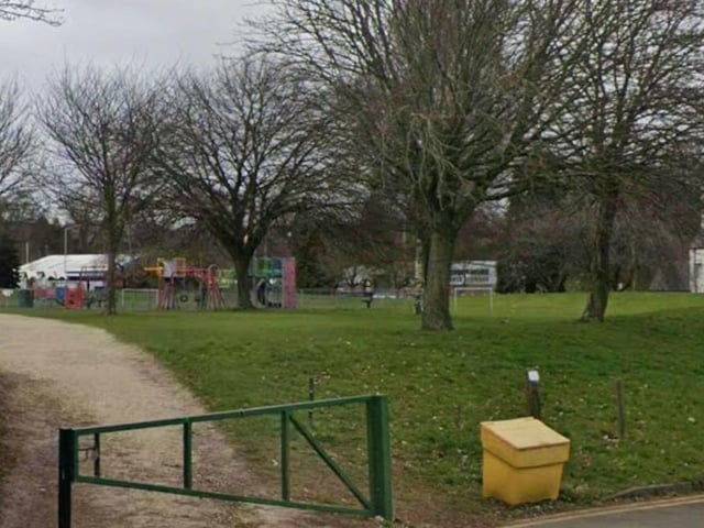 Mansfield Town Centre & Broomhill has 319 postcodes within 900m of a park, public garden, or playing field. Pictured is part of Mansfield Cricket Club.