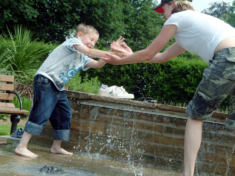 Ethan Cordon from Skegness visited relatives in Mansfield back in 2009. He is pictured enjoying the sunshine at Titchfield Park on Monday with his Aunt Sabrina Cordon of Mansfield.