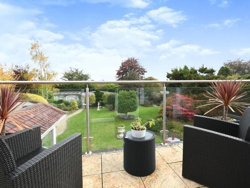 Open the double-glazed French door in the master bedroom and you find this wonderful balcony with views of the property's back garden. Imagine sitting out here with a cup of coffee on a warm summer's morning.