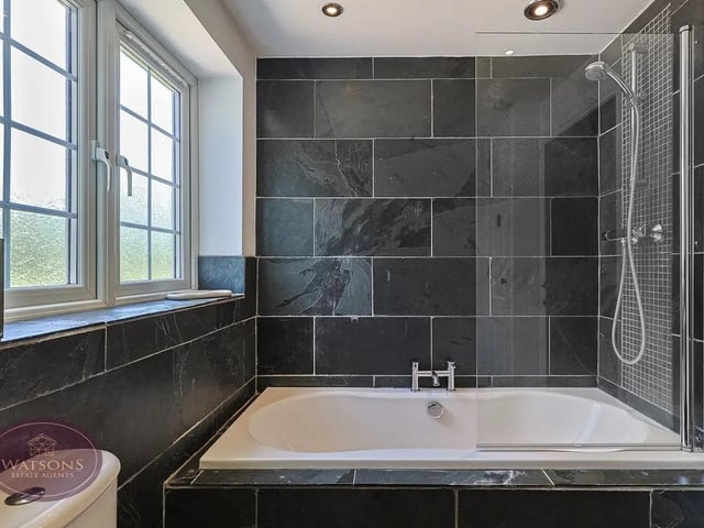 One of the stylish ensuite bathrooms in the property