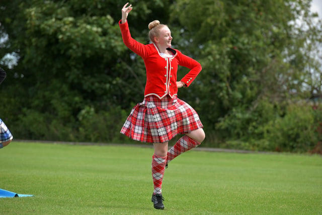 Highland dancers from a local dance school took part