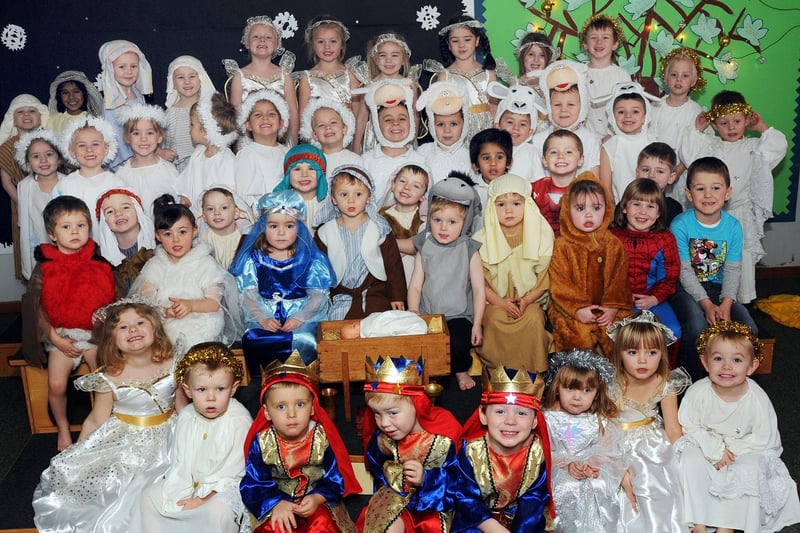 Northfield Primary School's Foundation Unit perform a nativity in 2011,