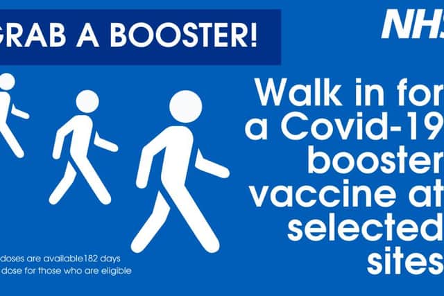 Grab a  booster jab at walk ins